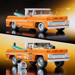 Brick Shop Hot Wheels Elite Series Custom 62 Chevy Pickup JFW70 JFT20 3