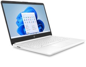 Biały laptop HP 14-dq0052dx / 685K1UA / Intel N4120 / 16GB / 64GB eMMC / HD / Win 11 / OFFICE 365 4