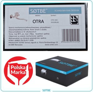 Bateria kuchenna Sotbe OTRA Kuchenna bateria ścienna Kran SOTBE 3