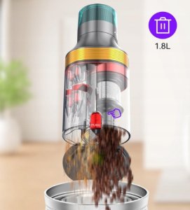 aonus A9MAX bezprzewodowy odkurzacz 600W 1.8L 70 min pracy HEPA nowy 3