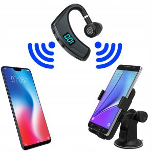 ZESTAW SŁUCHAWKOWY BLUETOOTH Z WYŚWIETLACZEM V8 5