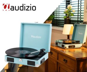 Gramofon Audizio Gramofon w walizce RP111BL niebieski one size 2