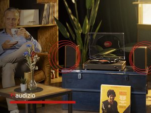 Gramofon z głośnikami RP335 Vintage brązowy Audizio one size 16