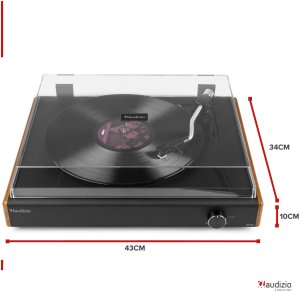 Gramofon z głośnikami RP335 Vintage brązowy Audizio one size 24