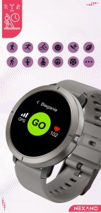 SMARTWATCH DAMSKI ZEGAREK WODOODPORNY GPS MENU PL AMOLED ROZMOWY PULS SPORT 5