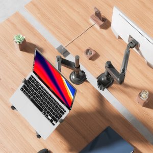 North Bayou H100-FP Ergonomiczny uchwyt biurkowy do laptopa / monitora Regulacja 3D 6
