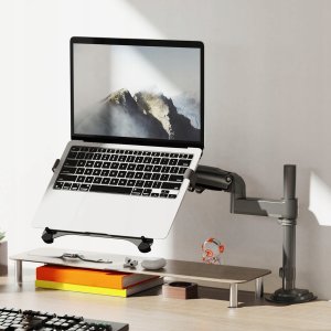 North Bayou H100-FP Ergonomiczny uchwyt biurkowy do laptopa / monitora Regulacja 3D 8