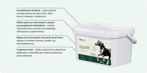 LAB V EquiVit Mieszanka paszowa dietetyczna dla koni i kucyków wspierająca odporność, układ kostno-stawowy oraz prawidłową przemianę meteboliczną 2000 g 2