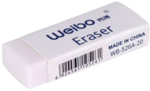 Gumka Do Mazania Szkolna Biurowa Biała WB-527-40 3,5cm LEAN 2