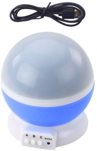 Projektor Gwiazd Obrotowy 360 LED Lampka Nocna Niebieski LEAN Toys 3