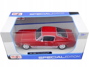 Model kompozytowy Ford Mustang GT 1967 1/24 czerwony 15