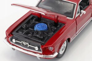 Model kompozytowy Ford Mustang GT 1967 1/24 czerwony 5