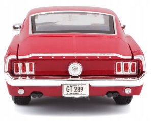 Model kompozytowy Ford Mustang GT 1967 1/24 czerwony 8