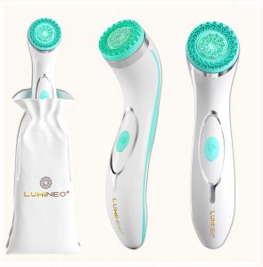 LUMINEO Professional Line Szczoteczka do twarzy Brush Pro turkusowa + Żel oczyszczajacy Lumineo do skóry wrażliwej 100 ml 2