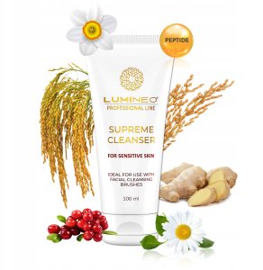 LUMINEO Professional Line Szczoteczka do twarzy Brush Pro turkusowa + Żel oczyszczajacy Lumineo do skóry wrażliwej 100 ml 7