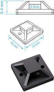 Organizer Mozos CM-SET Zestaw akcesoriów do organizacji kabli 8