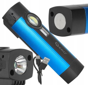 Latarka wielofunkcyjna z magnesem + UV LED COB 5W 2000mAh 300lm IP54 – kartonik wystawowy (12/96) 12