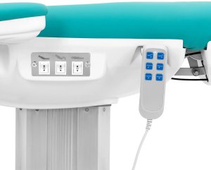 Fotel kosmetyczny do masażu tatuażu elektryczny TIVOLI - niebieski Fotel kosmetyczny do masażu tatuażu elektryczny TIVOLI - niebieski 3