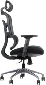 Fotel biurowy TREX czarny/aluminium STEMA 3