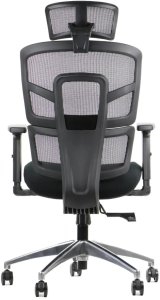 Fotel biurowy TREX czarny/aluminium STEMA 4