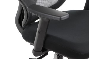 Fotel biurowy TREX czarny/aluminium STEMA 10