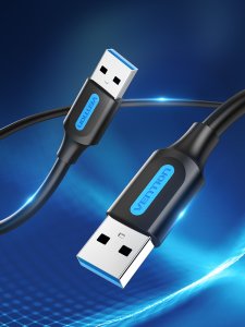 Kabel USB Vention USB-A - USB-A 2 m Czarny (CONBH) 3
