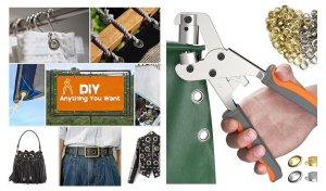 Oczkarka do plandek magnetyczna bannerów napownica zestaw + 800 oczek napy 2