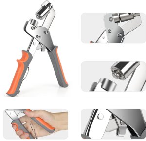 Oczkarka do plandek magnetyczna bannerów napownica zestaw + 800 oczek napy 6