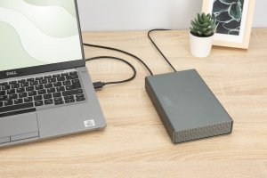 Obudowa USB 3.0 na dysk SSD/HDD 3.5 SATA III max. 16 TB z zasilaczem, aluminiowa 4