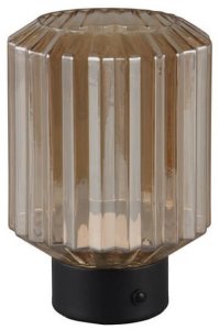 Table LED lamp REALITY LORD 1.5W 3000K 100lm rechargeable black/gold O13x19cm 2