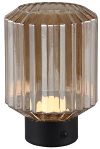 Table LED lamp REALITY LORD 1.5W 3000K 100lm rechargeable black/gold O13x19cm 3