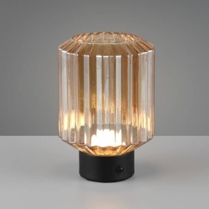 Table LED lamp REALITY LORD 1.5W 3000K 100lm rechargeable black/gold O13x19cm 6