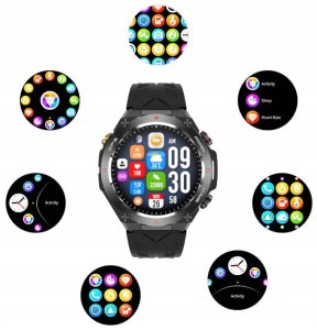 SMARTWATCH MĘSKI ZEGAREK FUNKCJA GPS ROZMOWY CIŚNIENIE 650mAh SMART WATCH 6