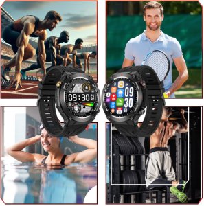 SMARTWATCH MĘSKI ZEGAREK FUNKCJA GPS ROZMOWY CIŚNIENIE 650mAh SMART WATCH 7