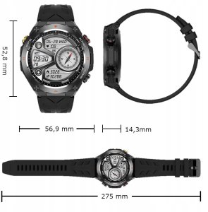 SMARTWATCH MĘSKI ZEGAREK FUNKCJA GPS ROZMOWY CIŚNIENIE 650mAh SMART WATCH 9