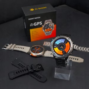 ZEGAREK SMARTWATCH MĘSKI WODOODPORNY ROZMOWY MENU PL SPORT GPS SMART WATCH 4