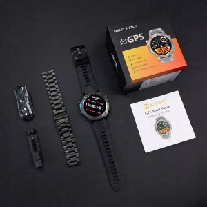 ZEGAREK SMARTWATCH MĘSKI WODOODPORNY ROZMOWY MENU PL SPORT GPS SMART WATCH 5