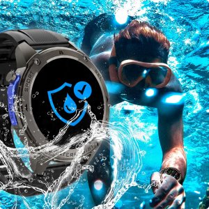 ZEGAREK SMARTWATCH MĘSKI WODOODPORNY ROZMOWY MENU PL SPORT GPS SMART WATCH 6