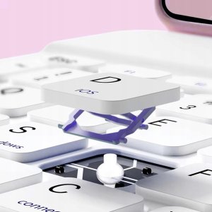 Etui z klawiaturą Bluetooth do Lenovo Tab P12 TB-370 (Różowe) 6