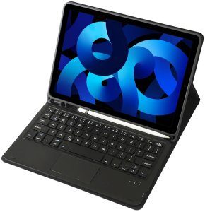 Etui z klawiaturą Bluetooth touchpad do iPad Air 5 (Czarne) 3