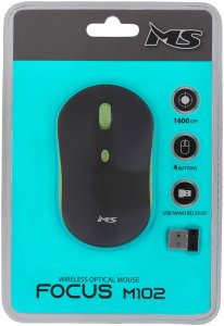 MYSZ MS FOCUS M102 BEZPRZEWODOWA ZIELONA 5