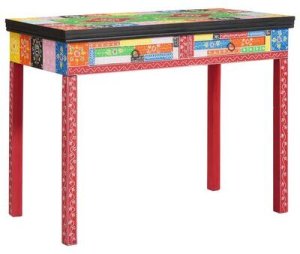 Biurko vidaXL Czerwone 100 cm x 50 cm 11