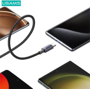 Kabel USB Usams USB-A - USB-C 1.2 m Czarny 2