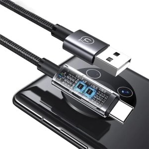 Kabel USB Usams USB-A - USB-C 1.2 m Czarny 3