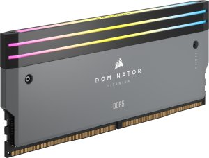 Pamięć Corsair Dominator Titanium RGB, DDR5, 96 GB, 6000MHz, CL30 (CMP96GX5M2B6000Z30) 5