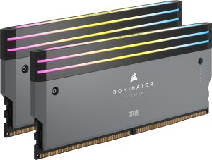 Pamięć Corsair Dominator Titanium RGB, DDR5, 96 GB, 6000MHz, CL30 (CMP96GX5M2B6000Z30) 6