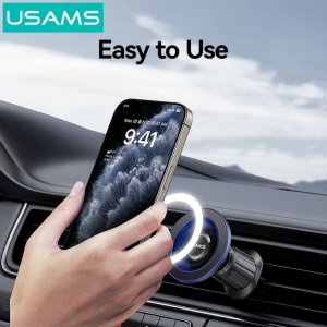Uchwyt samochodowy USAMS ZJ081 Magnetyczny do kratki wentylacyjnej niebieski 2