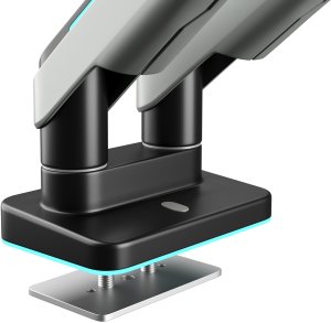Podwójny uchwyt na monitory 49 cali, szaro-czarny RGB X-Arm Dual 12