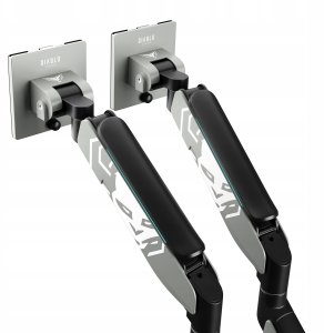 Podwójny uchwyt na monitory 49 cali, szaro-czarny RGB X-Arm Dual 8