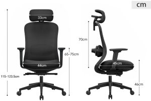 Krzesło biurowe Angel fizjO Czarne 10